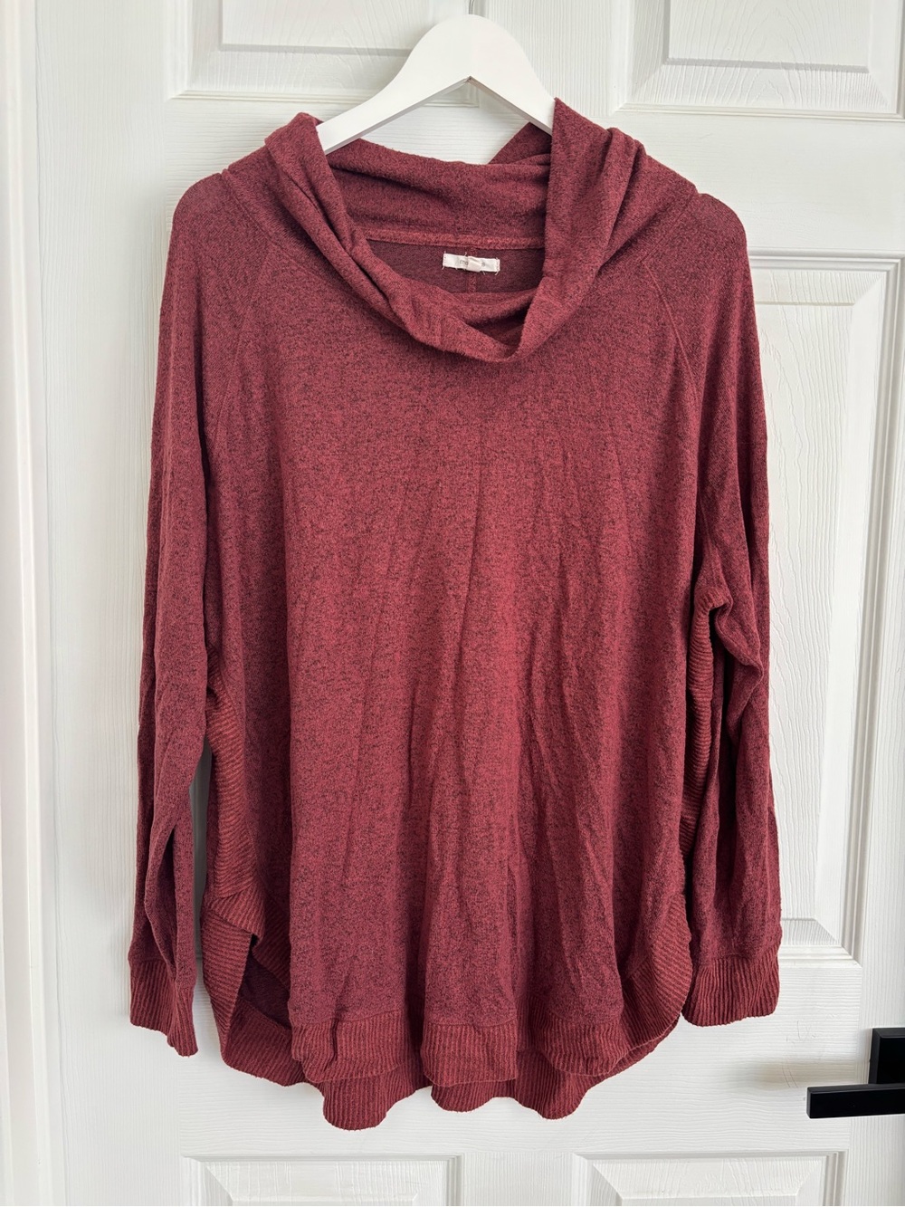 Maurices Dusty Rose Cowl Hooded Sweater